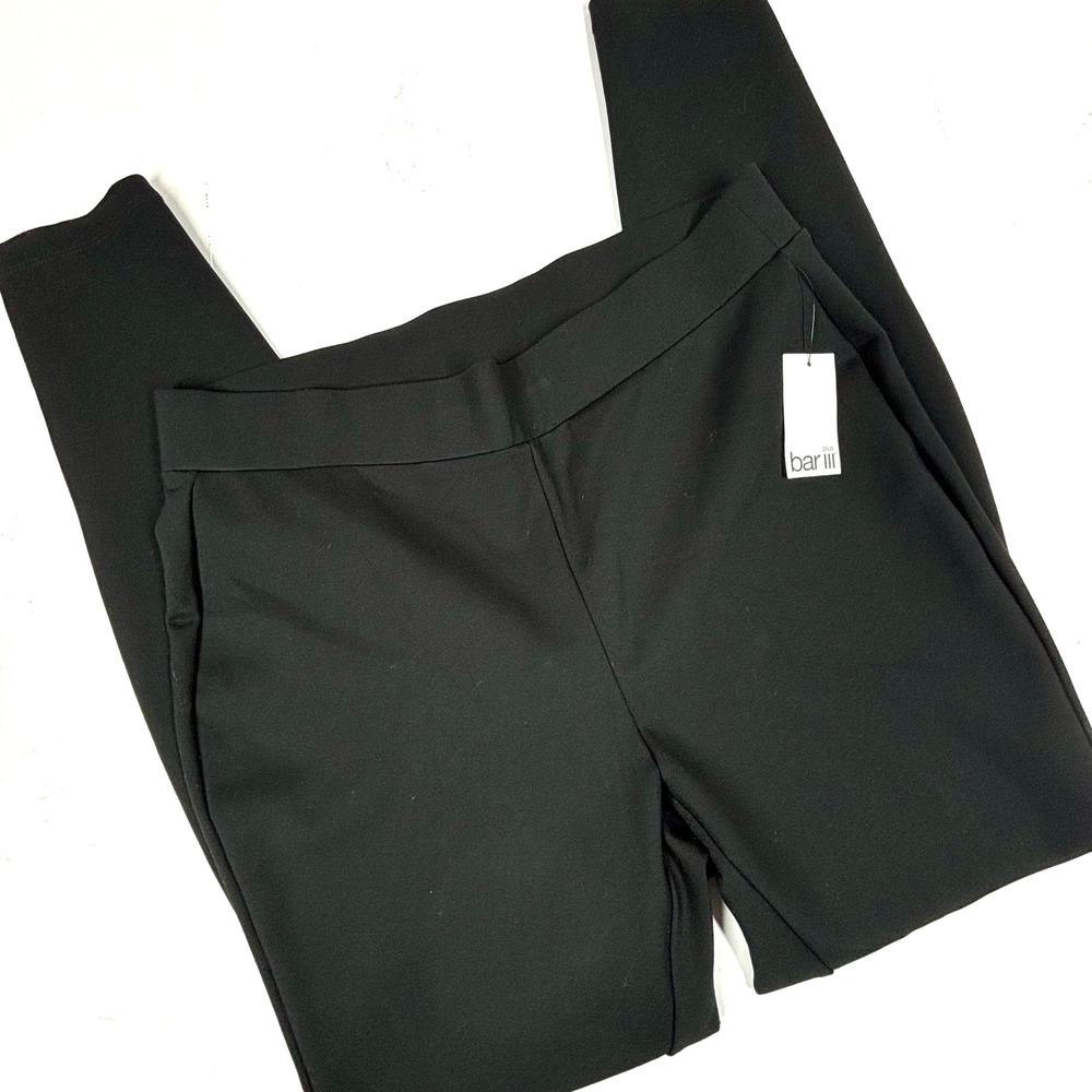 bar‎ III Black Career Dress Pants Womens 1X Zipper Ankle New with Tags